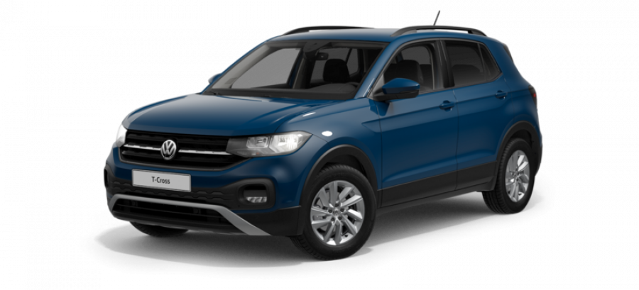 Volkswagen T-Cross, Life 1,0 TSI 70 kW 5G, barva modrá