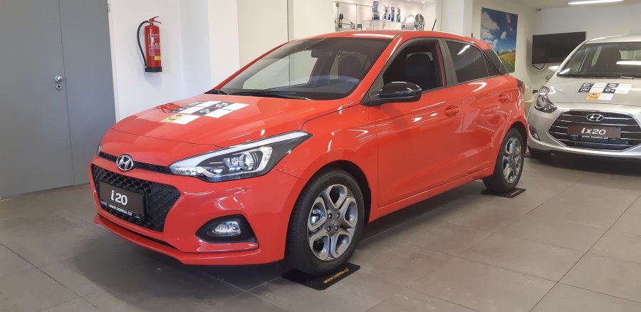 Hyundai i20, 1,25i 55 kW (95 NAT) 5 st. man, barva červená