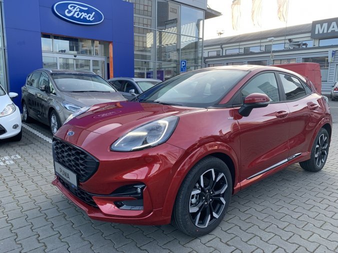 Ford Puma, ST-Line X, 5dveřová, 1.0 EcoBoost  114 kW/155 k, 6st. manuální, barva červená