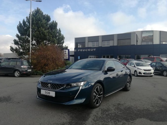 Peugeot 508, 2.0 BlueHDi GT 180k EAT8, barva modrá