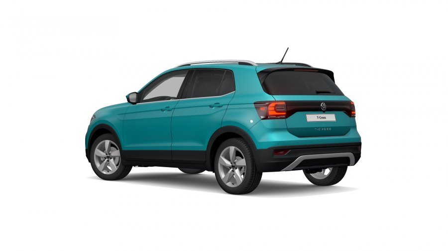 Volkswagen T-Cross, T-Cross Style 1,0 TSI 81 kW 6G, barva tyrkysová