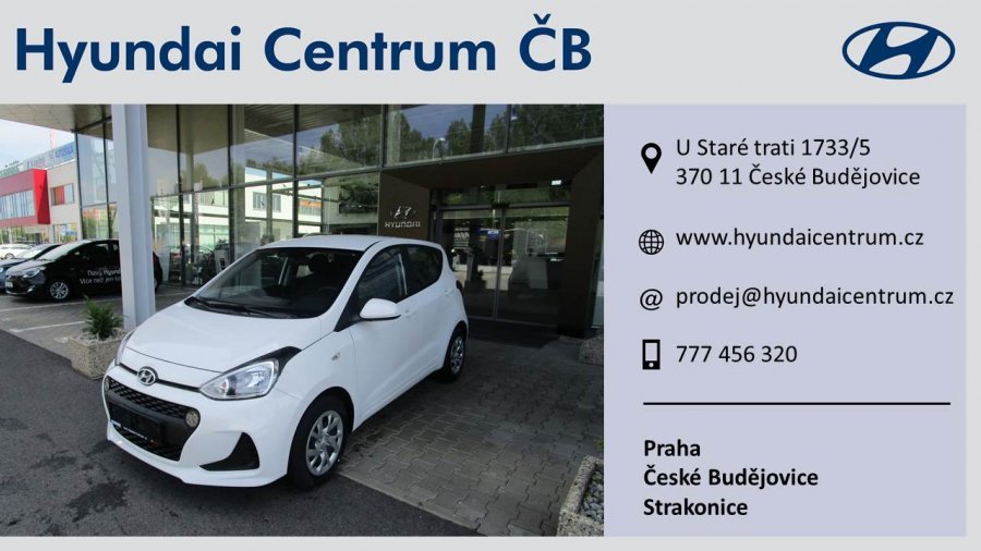 Hyundai i10, 1,0i 48 kW (95 NAT) 5 st. man, barva bílá