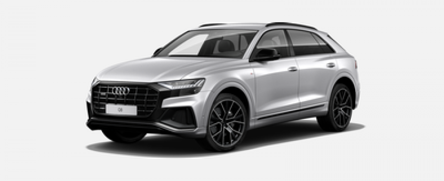 Audi Q8, 50 TDI 210 kW quattro, barva stříbrná