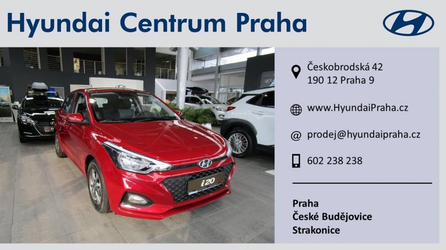 Hyundai i20, 1,25i 55 kW (95 NAT) 5 st. man, barva červená