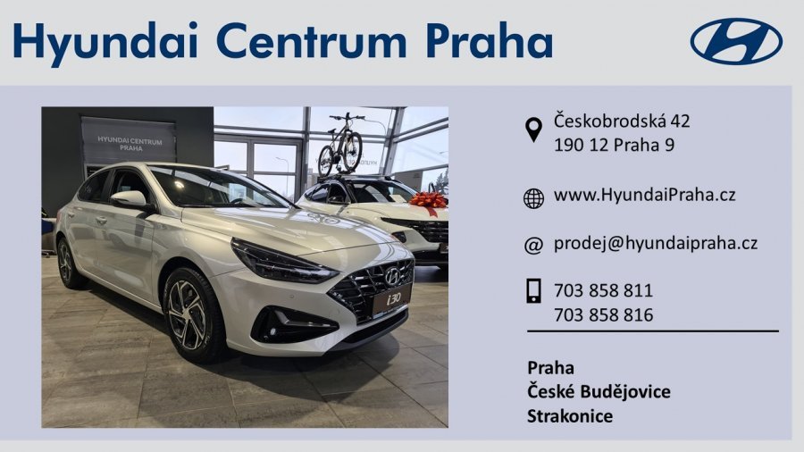 Hyundai i30, 1,0 T-GDI 88 kW (95 NAT) 7 st. DCT, barva stříbrná