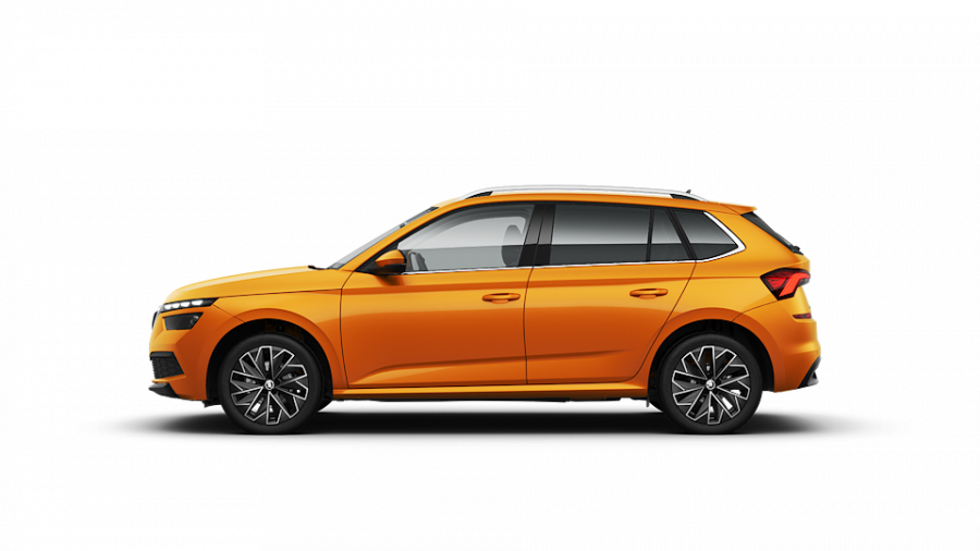 Škoda Kamiq, 1,5 TSI 110 kW 6-stup. mech., barva oranžová