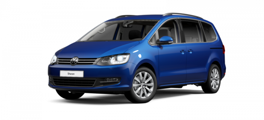 Volkswagen Sharan, 2.0 TDI 6DSG, barva modrá