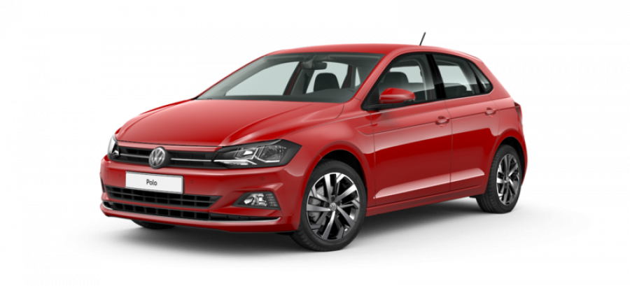 Volkswagen Polo, Highline 1,0 TSI BMT OPF 5G, barva červená