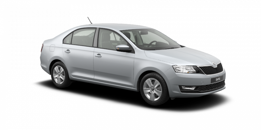 Škoda Rapid, 1,0 TSI 70 kW 5-stup. mech., barva stříbrná