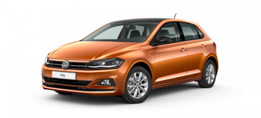 Volkswagen Polo, Highline 1,0 TSI BMT OPF 6G, barva oranžová