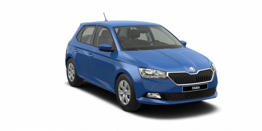 Škoda Fabia, 1,0 MPI 44 kW 5-stup. mech., barva modrá