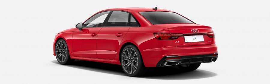 Audi A4, A4 Limuzína S line 45 TFSI 195 kW q, barva červená