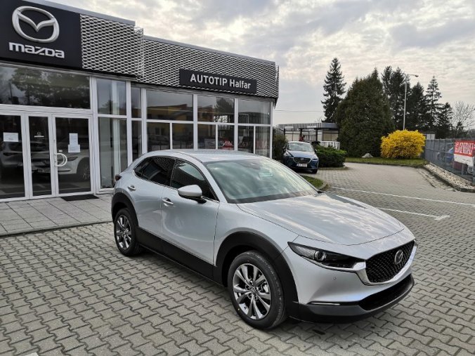 Mazda CX-30, 2,0sky-X 132kW/180k, barva stříbrná