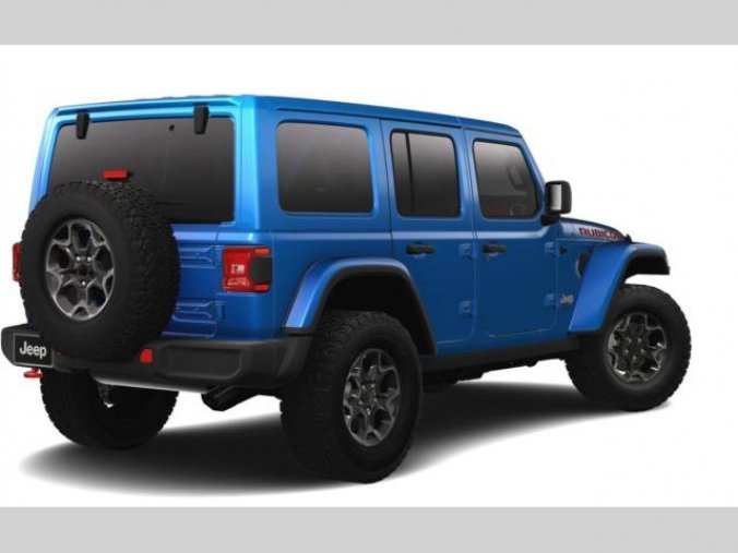 Jeep Wrangler, 2,0T 270 PS Rubicon Unlimited, barva modrá