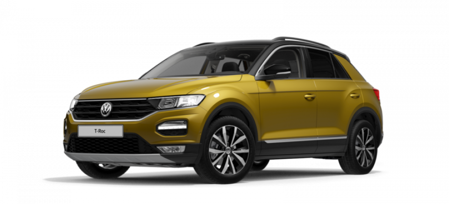 Volkswagen T-Roc, Style 1,0 TSI 6G, barva žlutá