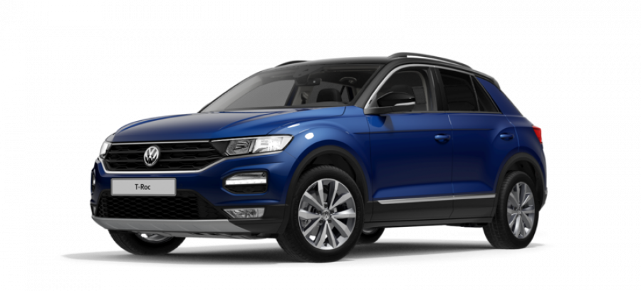 Volkswagen T-Roc, Style 1,0 TSI 6G, barva modrá