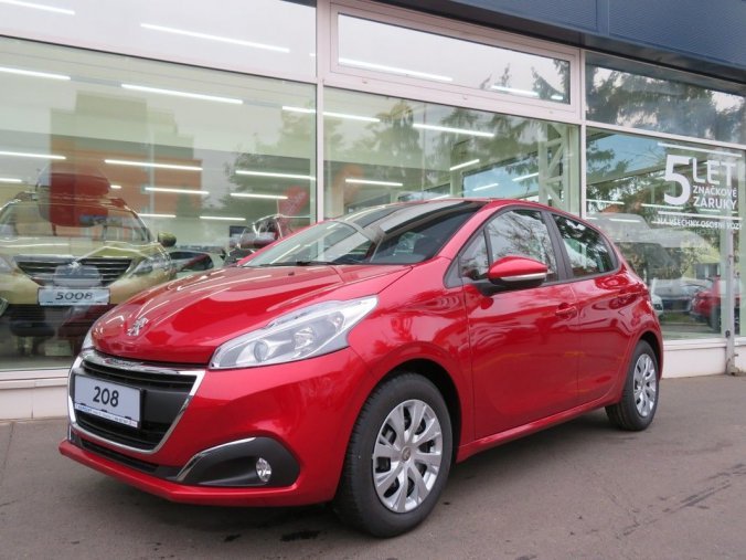 Peugeot 208, 5P ACTIVE 1.2 PureTech 82k MAN, barva červená