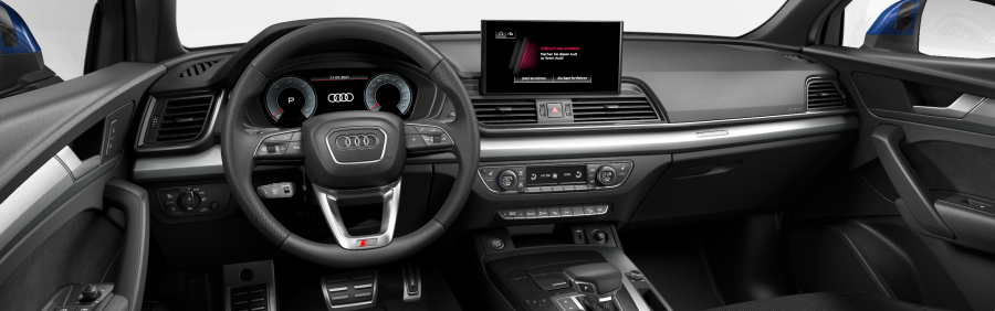 Audi Q5 Sportsback, Q5 SB S line 40 TDI 150kW quattro, barva modrá