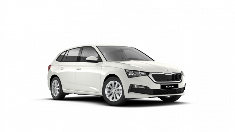 Škoda Scala, 1,5 TSI 110 kW 6-stup. mech., barva bílá