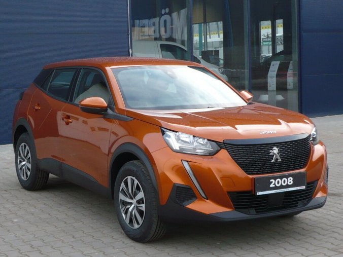 Peugeot 2008, ACTIVE 1,2PureTech 100k+VÝHŘEV+MLHOVKY 7/2021, barva oranžová