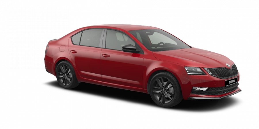 Škoda Octavia, 1,5 TSI 110 kW 6-stup. mech., barva červená