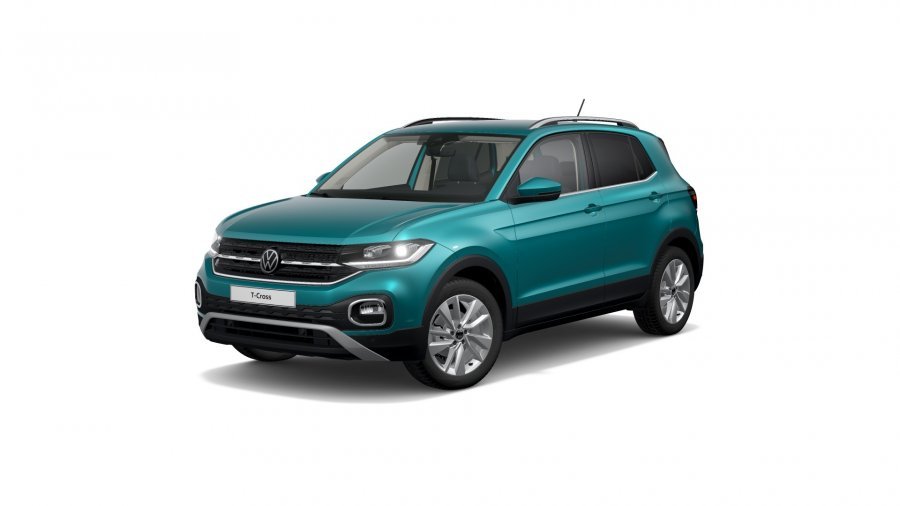 Volkswagen T-Cross, T-Cross Style 1,0 TSI 81 kW 7DSG, barva tyrkysová