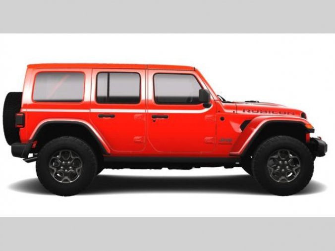 Jeep Wrangler, 2,0T 270 PS Rubicon Unlimited, barva červená