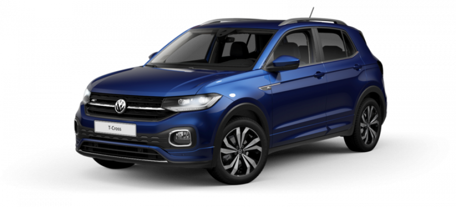 Volkswagen T-Cross, Style 1.6 TDI 70 kW 7DSG, barva modrá