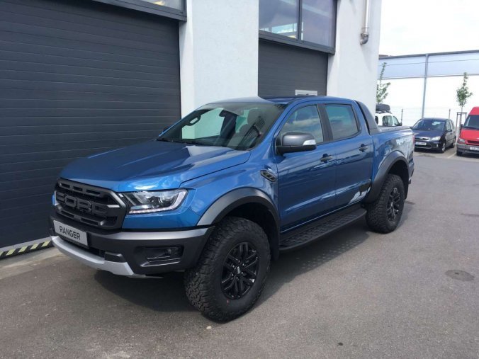 Ford Ranger, Raptor, Dvojkabina, 2.0 EcoBlue Bi-Turbo 157 kW/213 k, 10st. automatická, 4WD, barva modrá