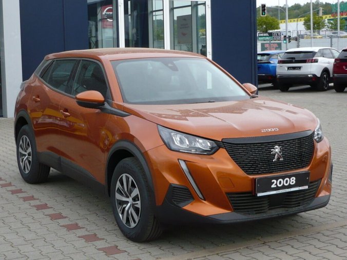 Peugeot 2008, ACTIVE 1,2PureTech 100k MAN6 SENZORY + KLIMA, barva oranžová