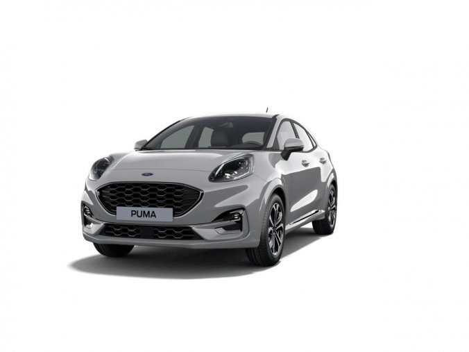 Ford Puma, SUV, ST-Line SUV 1,0 EcoBoost Hybrid (mHEV) 92 kW / 125 k 7st. au, barva šedá