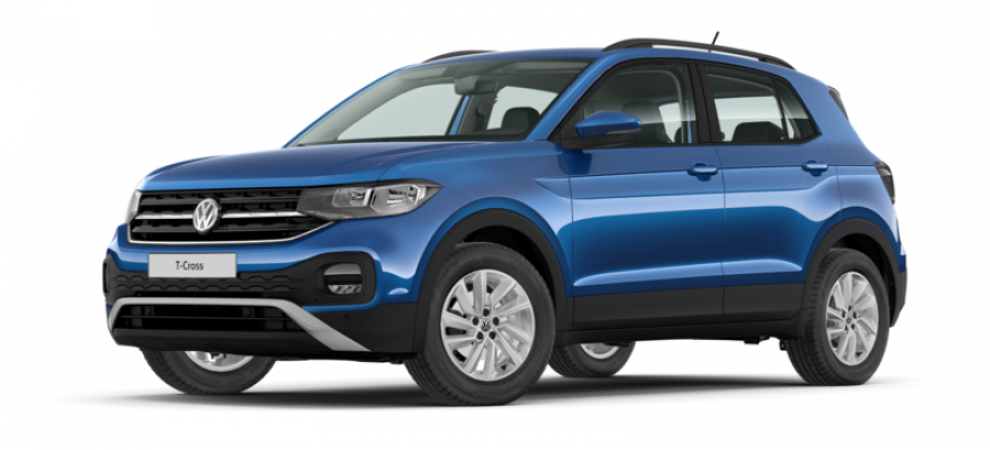 Volkswagen T-Cross, Life 1.0 TSI 70 kW 5G, barva modrá