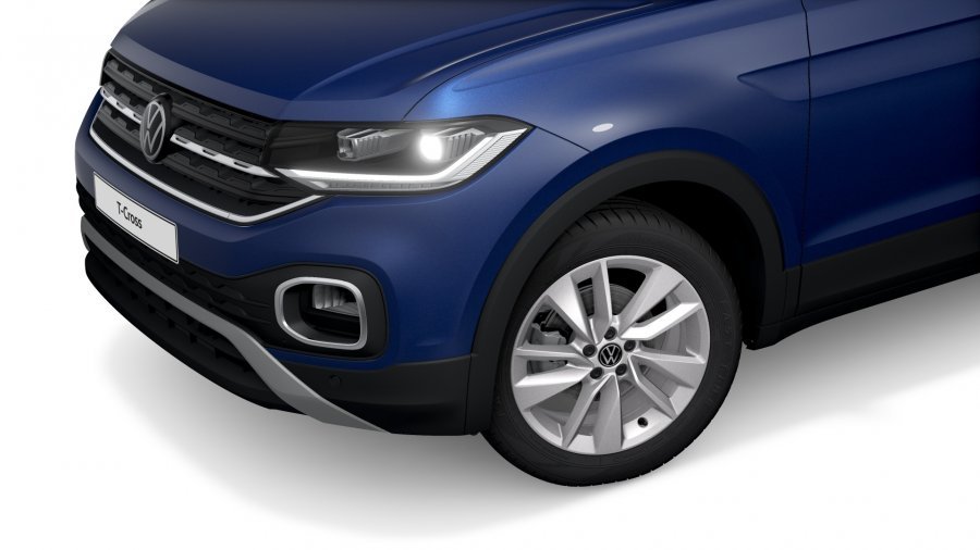 Volkswagen T-Cross, T-Cross Style 1,0 TSI 81 kW 7DSG, barva modrá