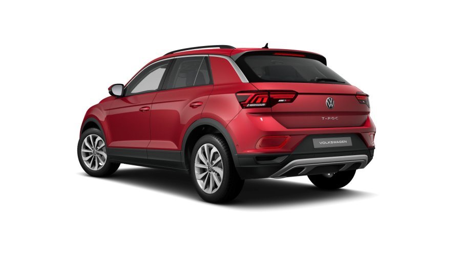 Volkswagen T-Roc, T-Roc Life 1,5 TSI 110 kW 6G, barva červená