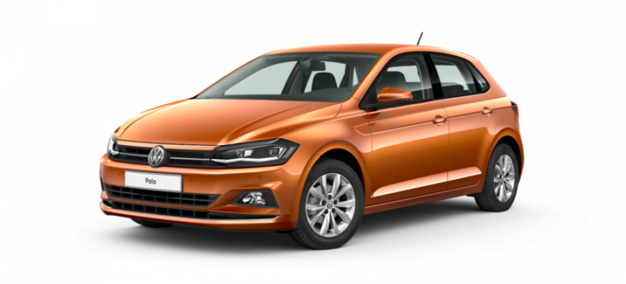 Volkswagen Polo, Highline 1,0 TSI BMT OPF 7DSG, barva oranžová