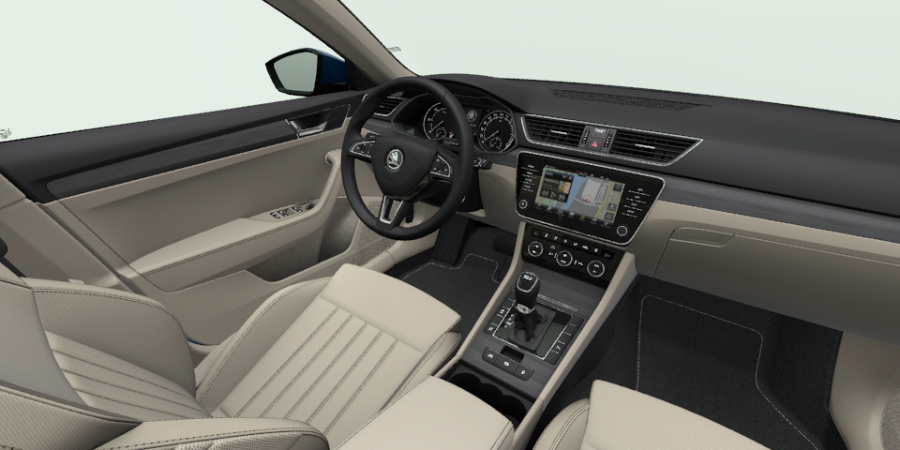 Škoda Superb, 2,0 TDI 110 kW 7-stup. automat., barva modrá