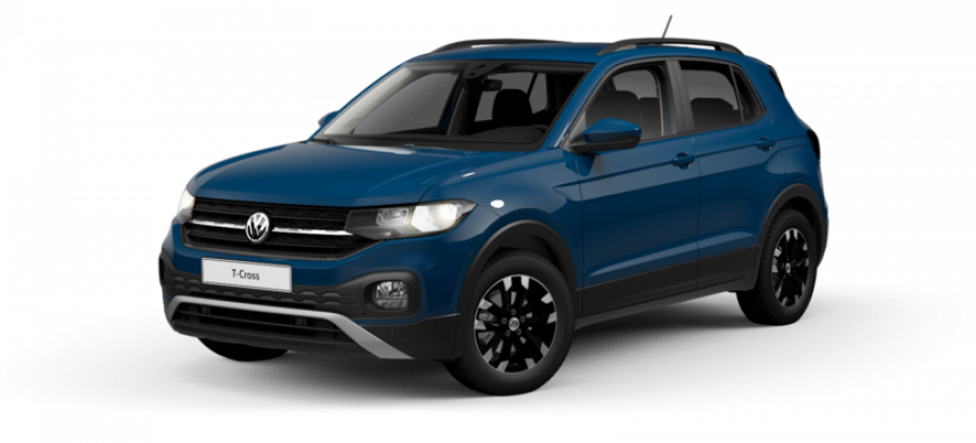 Volkswagen T-Cross, Life 1.0 TSI 85 kW 7DSG, barva modrá