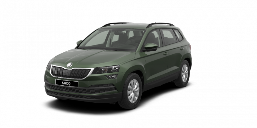 Škoda Karoq, 1,5 TSI 110 kW 6-stup. mech., barva zelená