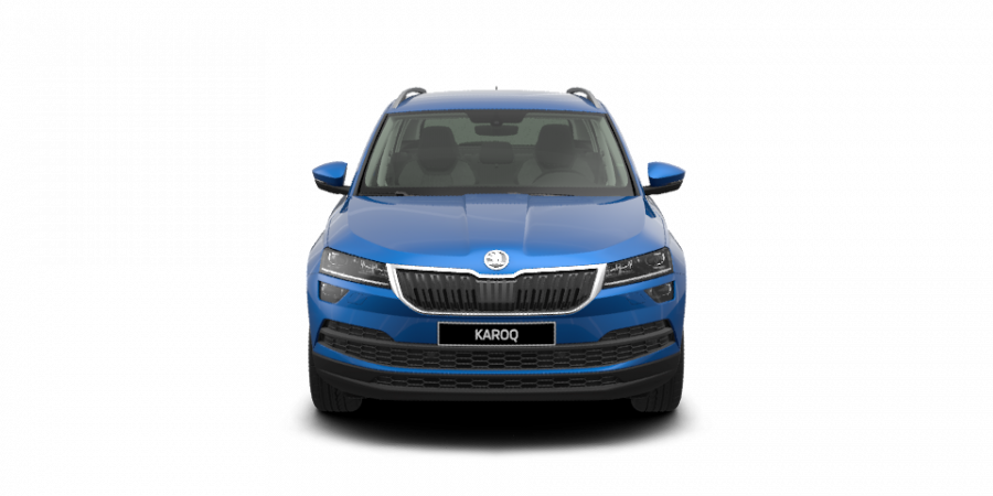 Škoda Karoq, 1,6 TDI 85 kW 6-stup. mech., barva modrá