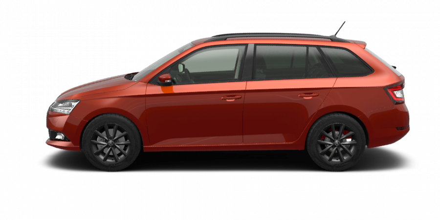 Škoda Fabia, 1,0 TSI 70 kW 5-stup. mech., barva oranžová