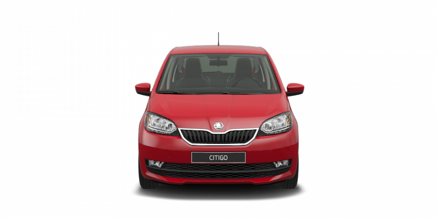 Škoda Citigo, 1,0 MPI 55 kW 5-stup. mech., barva červená
