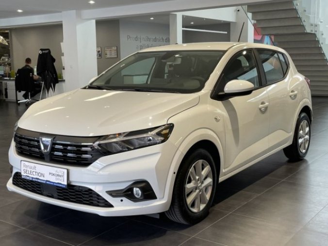 Dacia Sandero, Comfort SCe 65, barva bílá