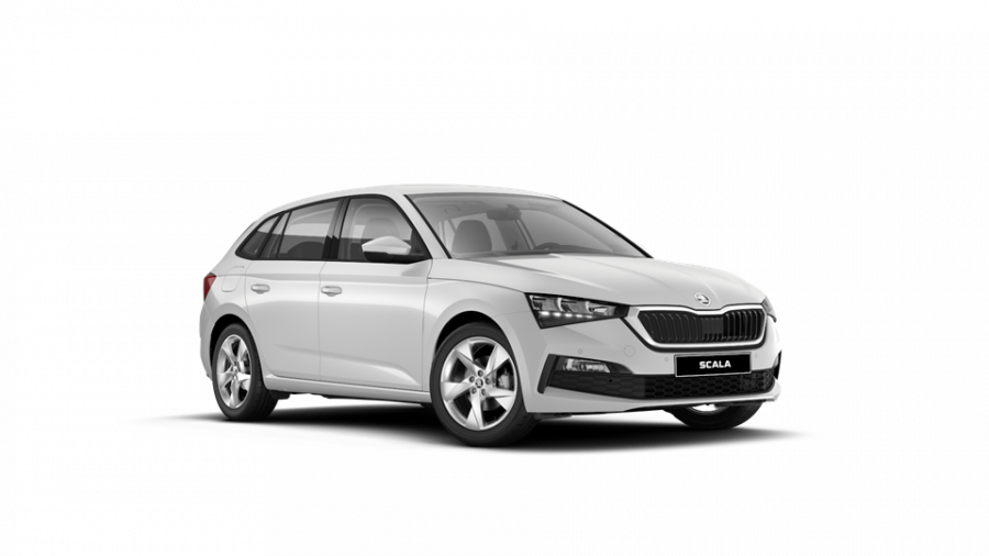 Škoda Scala, 1,5 TSI 110 kW 6-stup. mech., barva bílá