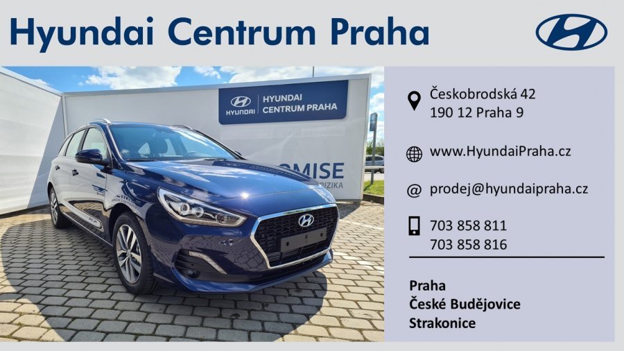 Hyundai i30, 1,4 T-GDI 103 kW (95 NAT) 6 st. man, barva modrá