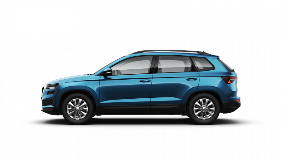 Škoda Karoq, 1,0 TSI 81 kW 6-stup. mech., barva modrá