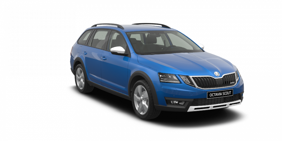 Škoda Octavia, 2,0 TDI 110 kW 7-stup. automat. 4x4, barva modrá