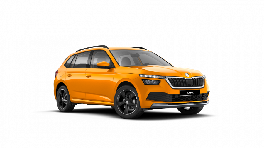 Škoda Kamiq, 1,5 TSI 110 kW 6-stup. mech., barva oranžová