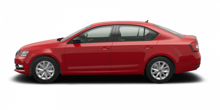 Škoda Octavia, 1,5 TSI 110 kW 6-stup. mech., barva červená