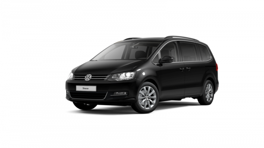 Volkswagen Sharan, 2.0 TDI 4MOT 7DSG, barva černá