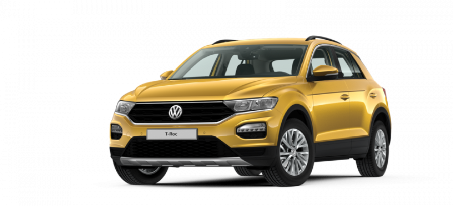 Volkswagen T-Roc, Design 1,5 TSI EVO ACT OPF 7DSG, barva žlutá